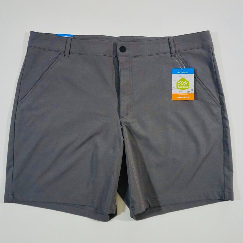 Columbia PFG Omni-Shield Mens Shorts Sz W 40 L 7 Men's Grey NEW NWT